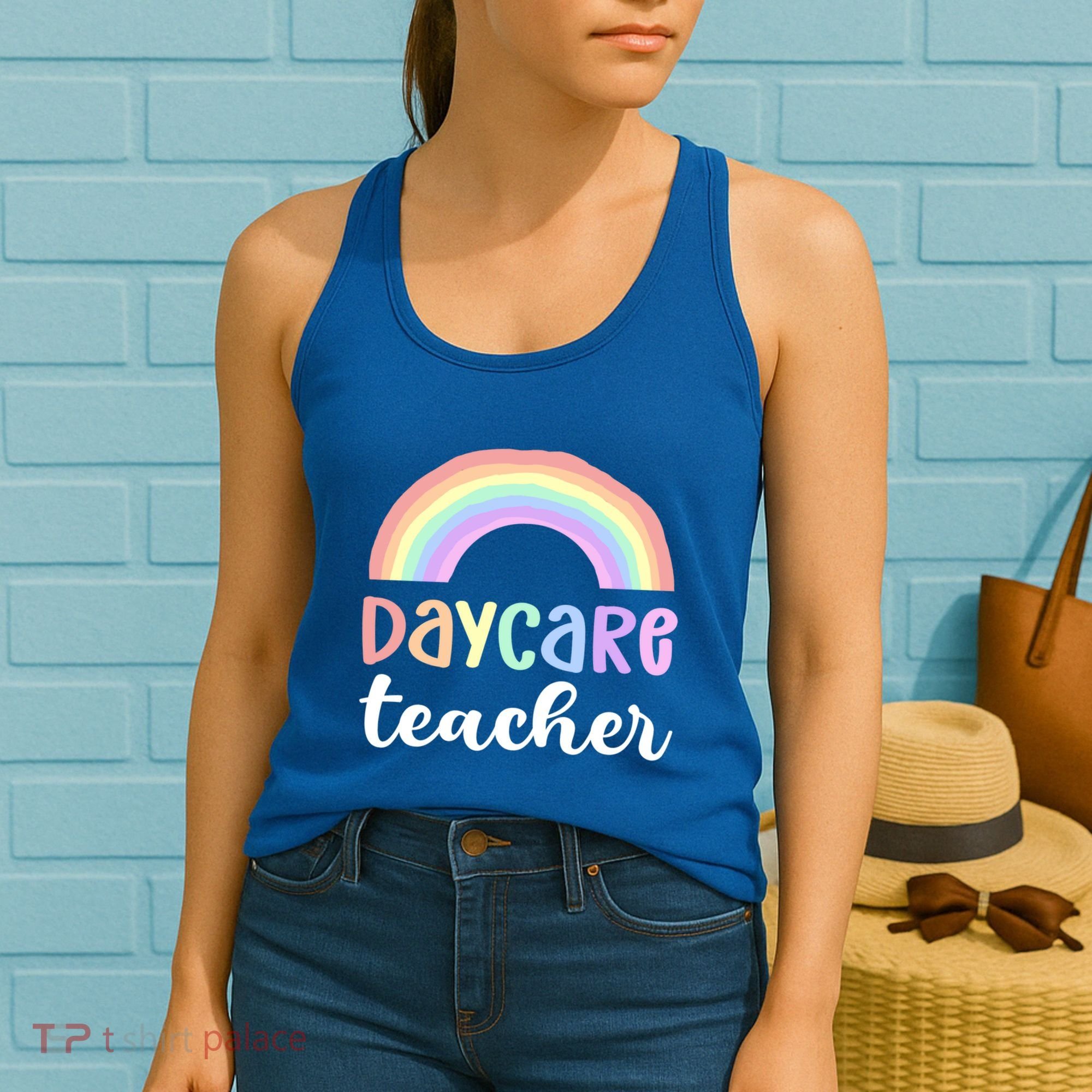 Daycare Teacher Care Appreciation Daycare Provider Cute Gift Women's Tank Top