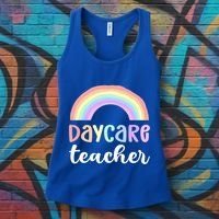 Daycare Teacher Care Appreciation Daycare Provider Cute Gift Women's Tank Top thumb 3