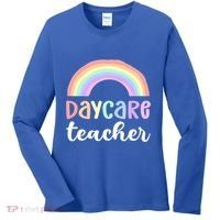 Daycare Teacher Care Appreciation Daycare Provider Cute Gift Women's Long Sleeve Shirt thumb 0