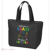 Daycare Teacher Crew Some Call It Chaos We Call It Daycare Tote Bag thumb 3