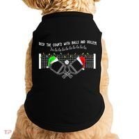 Deck The Courts With Balls And Volleys Christmas Pickleball  Doggie Tank thumb 0