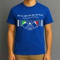 Deck The Courts With Balls And Volleys Christmas Pickleball  T-Shirt thumb 3