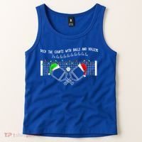 Deck The Courts With Balls And Volleys Christmas Pickleball  Tank Top thumb 2