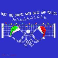 Deck The Courts With Balls And Volleys Christmas Pickleball  Women's T-Shirt thumb 6