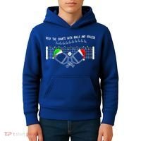 Deck The Courts With Balls And Volleys Christmas Pickleball  Kids Hoodie thumb 4