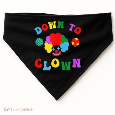 Down To Clown Clowncore Aesthetic USA-Made Doggie Bandana