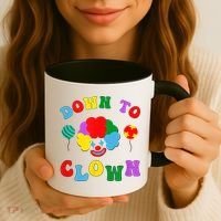Down To Clown Clowncore Aesthetic Coffee Mug thumb 3