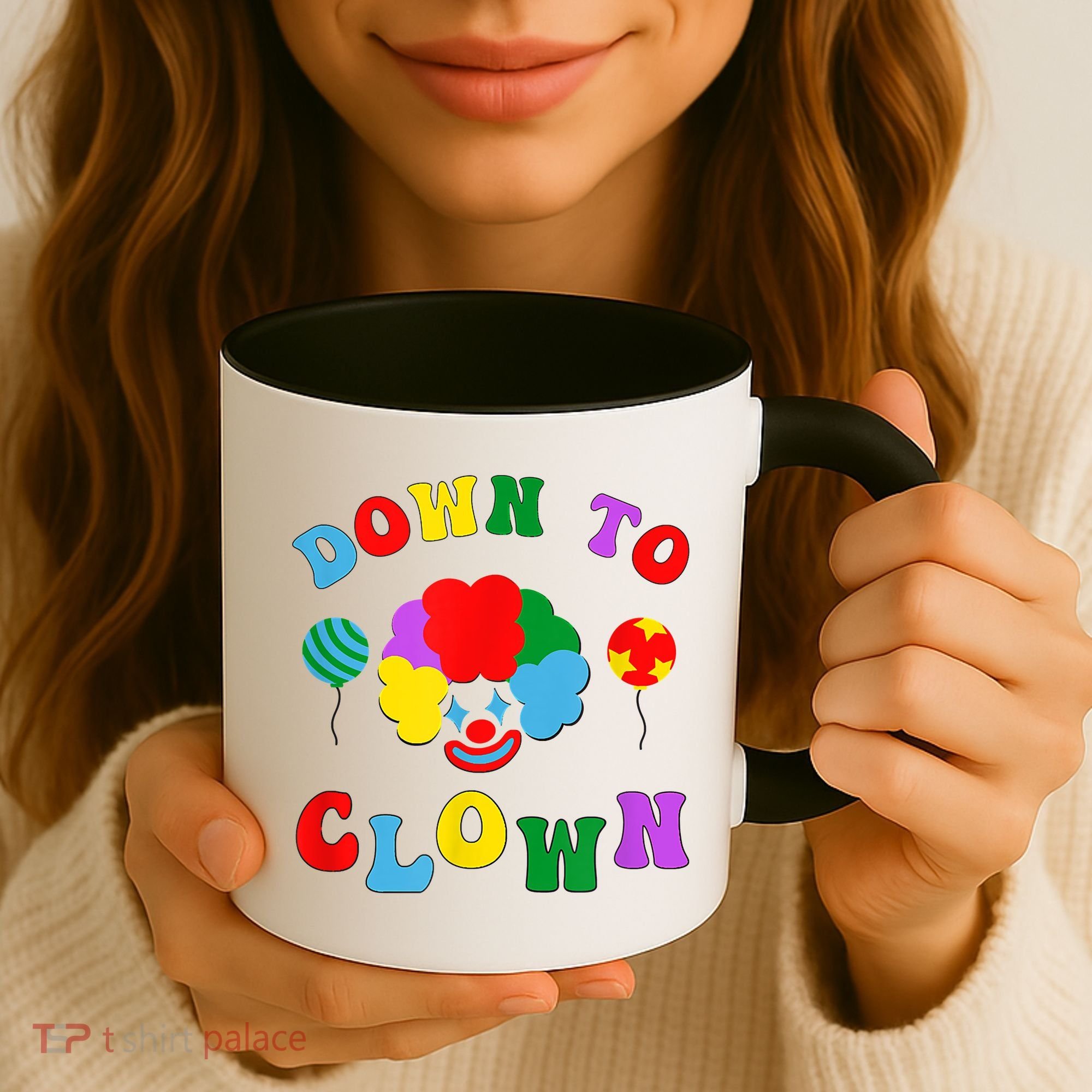 Down To Clown Clowncore Aesthetic Coffee Mug