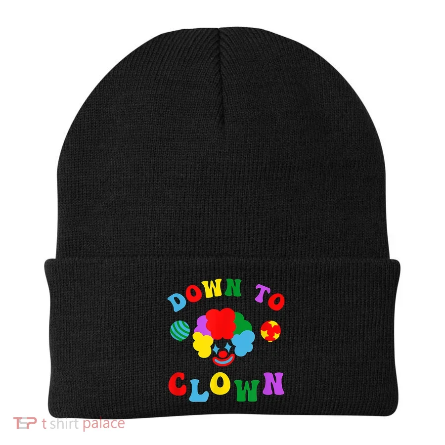 Down To Clown Clowncore Aesthetic Beanie