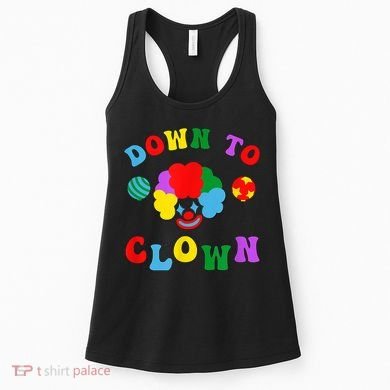 Down To Clown Clowncore Aesthetic Women's Tank Top