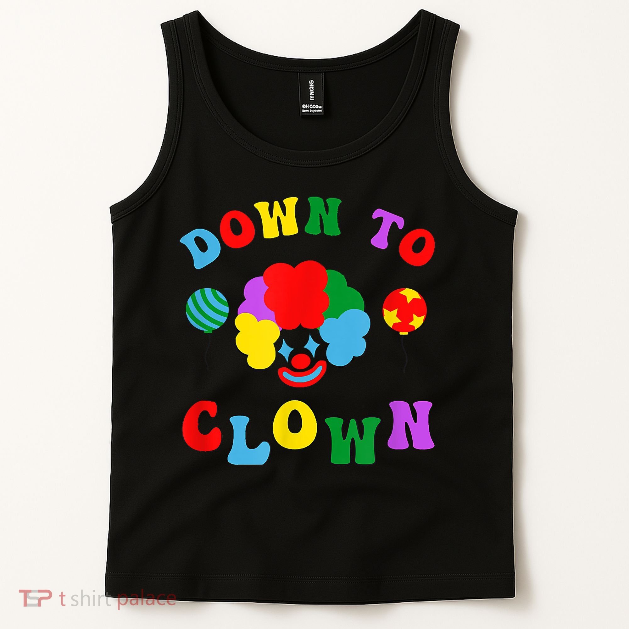 Down To Clown Clowncore Aesthetic Tank Top