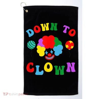 Down To Clown Clowncore Aesthetic Golf Towel