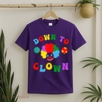 Down To Clown Clowncore Aesthetic T-Shirt thumb 2