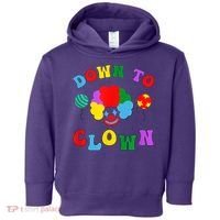 Down To Clown Clowncore Aesthetic Toddler Hoodie thumb 0