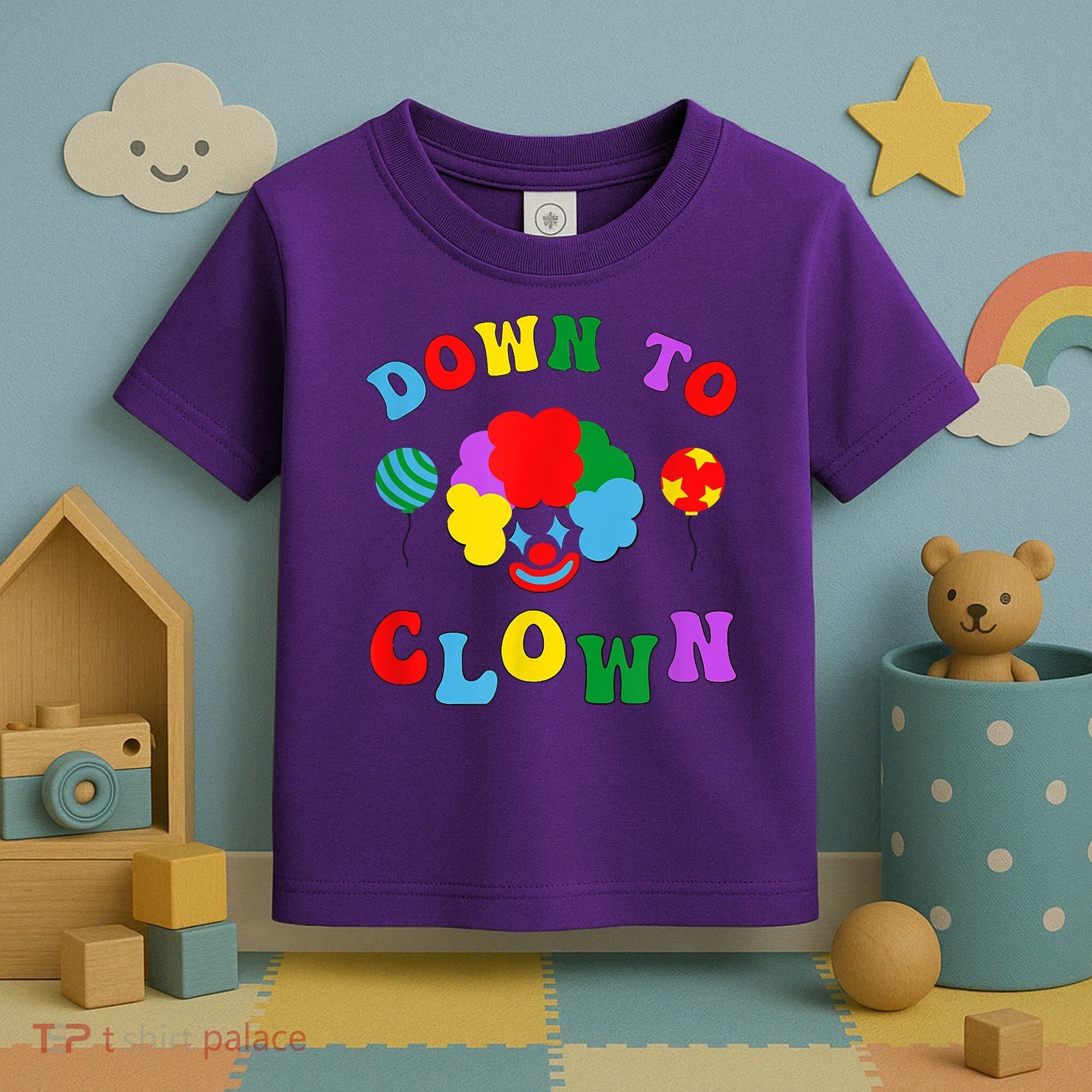Down To Clown Clowncore Aesthetic Toddler T-Shirt