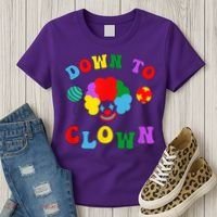 Down To Clown Clowncore Aesthetic Women's T-Shirt thumb 3