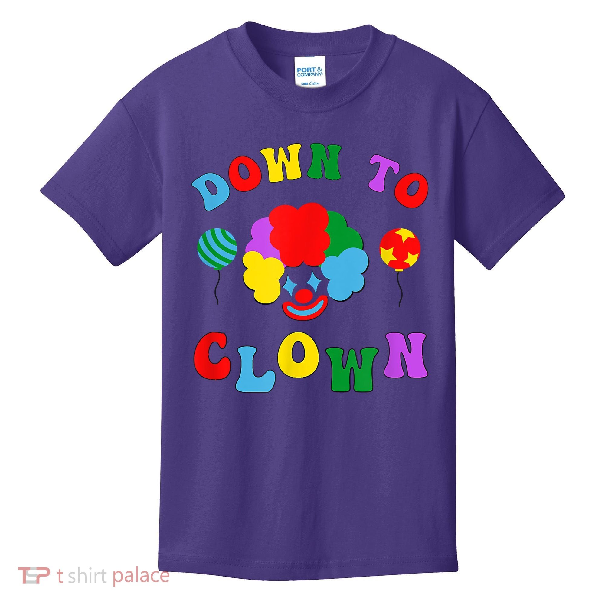 Down To Clown Clowncore Aesthetic Kids T-Shirt