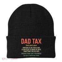 Dad Tax Definition Fathers Day Beanie thumb 0