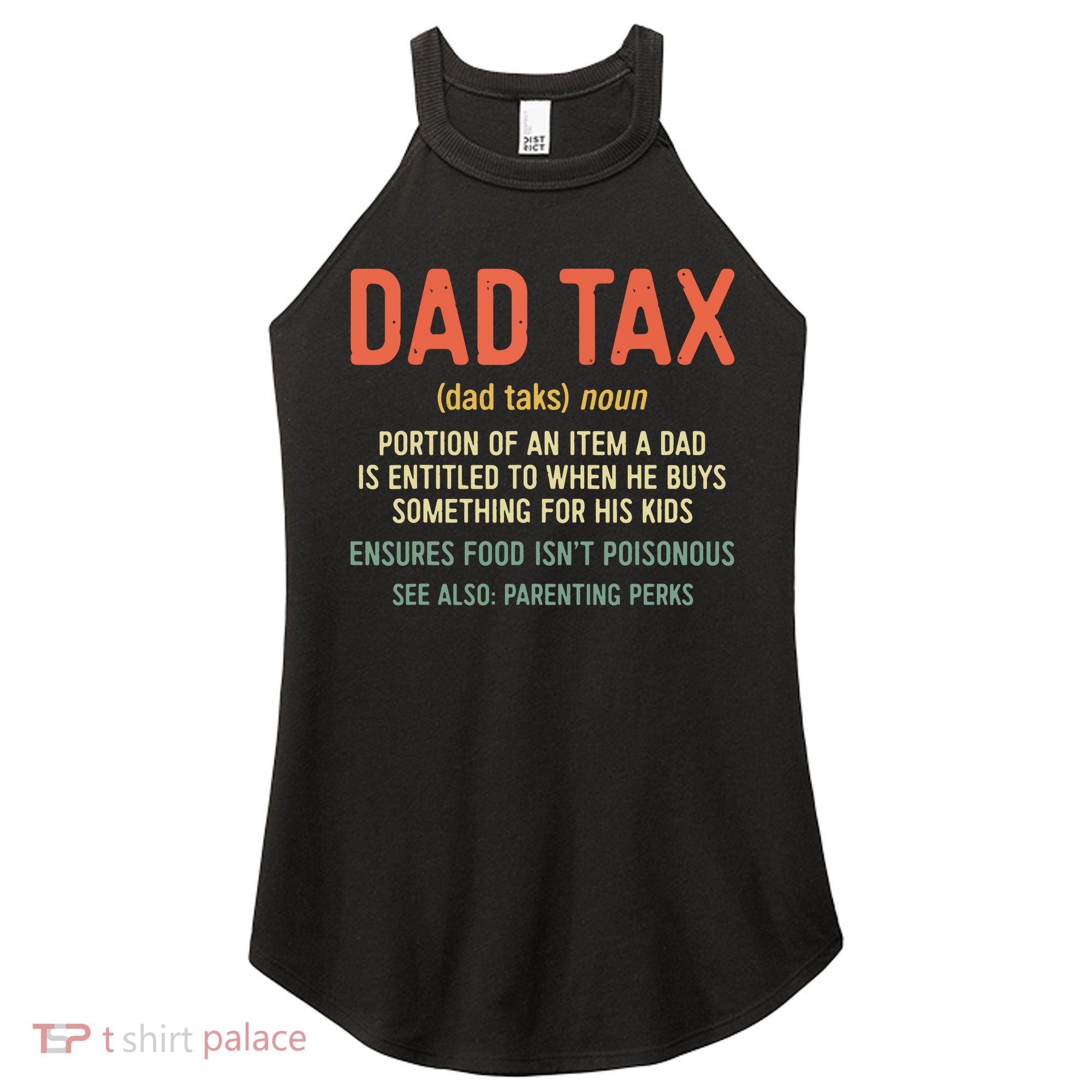 Dad Tax Definition Fathers Day Women's Perfect Tri Rocker Tank