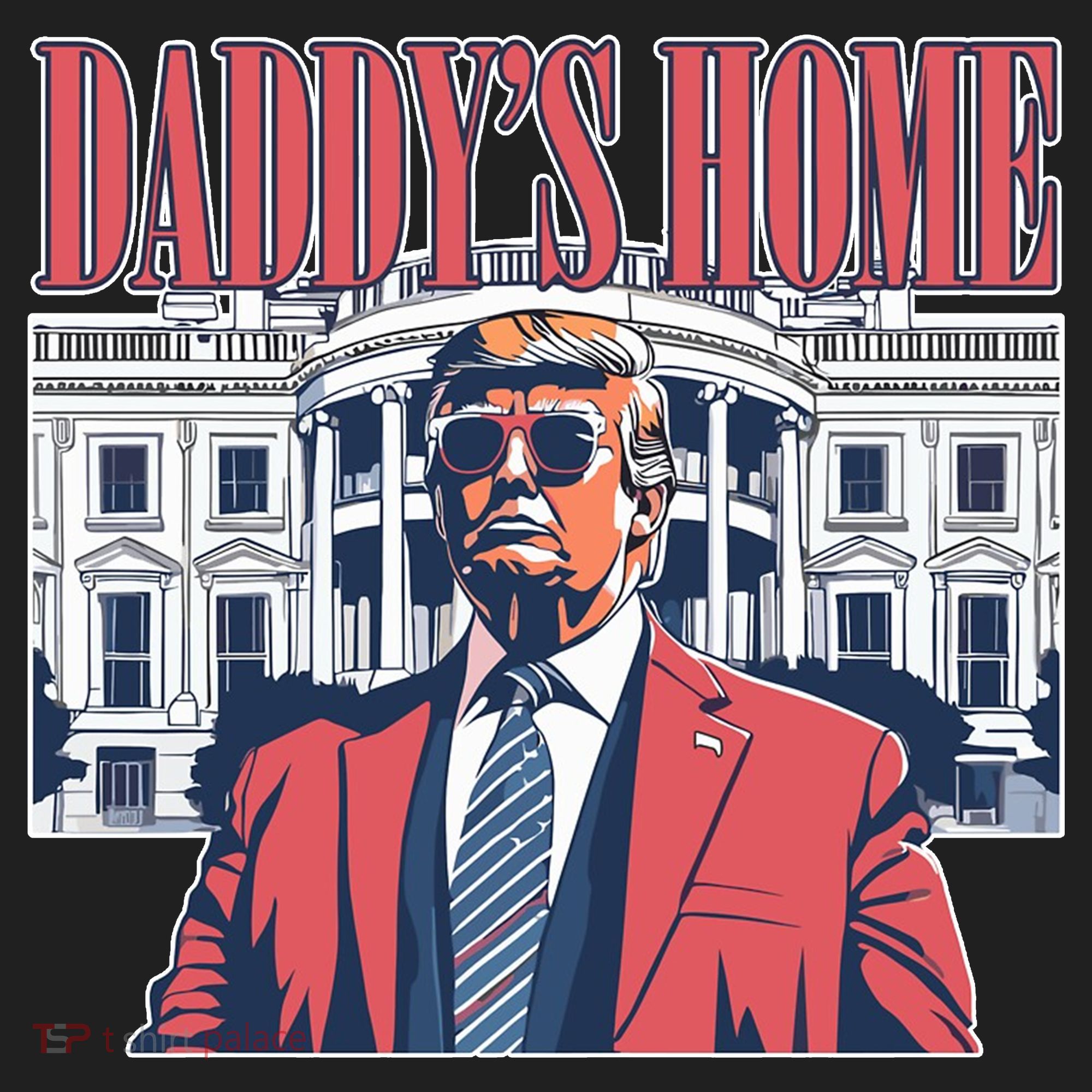 Donald Trump Daddys Home White House Women's Sweatshirt