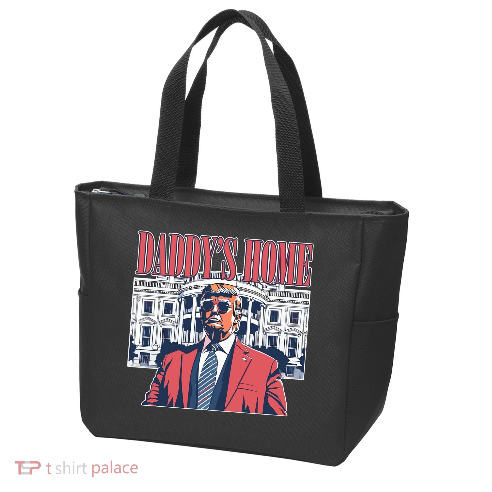 Donald Trump Daddys Home White House Tote Bag