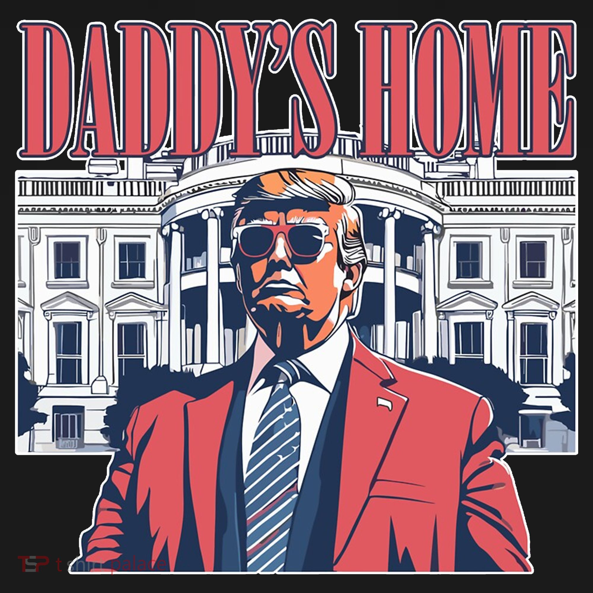 Donald Trump Daddys Home White House Tote Bag