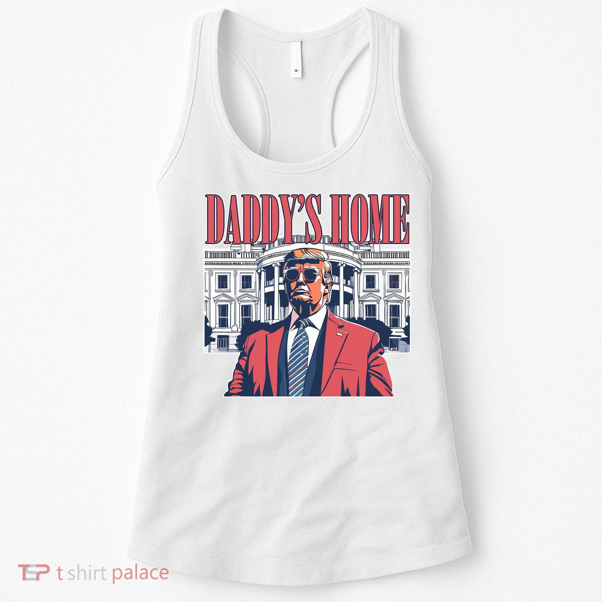 Donald Trump Daddys Home White House Women's Tank Top