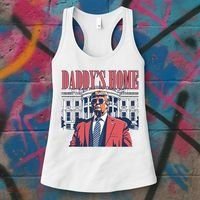 Donald Trump Daddys Home White House Women's Tank Top thumb 3