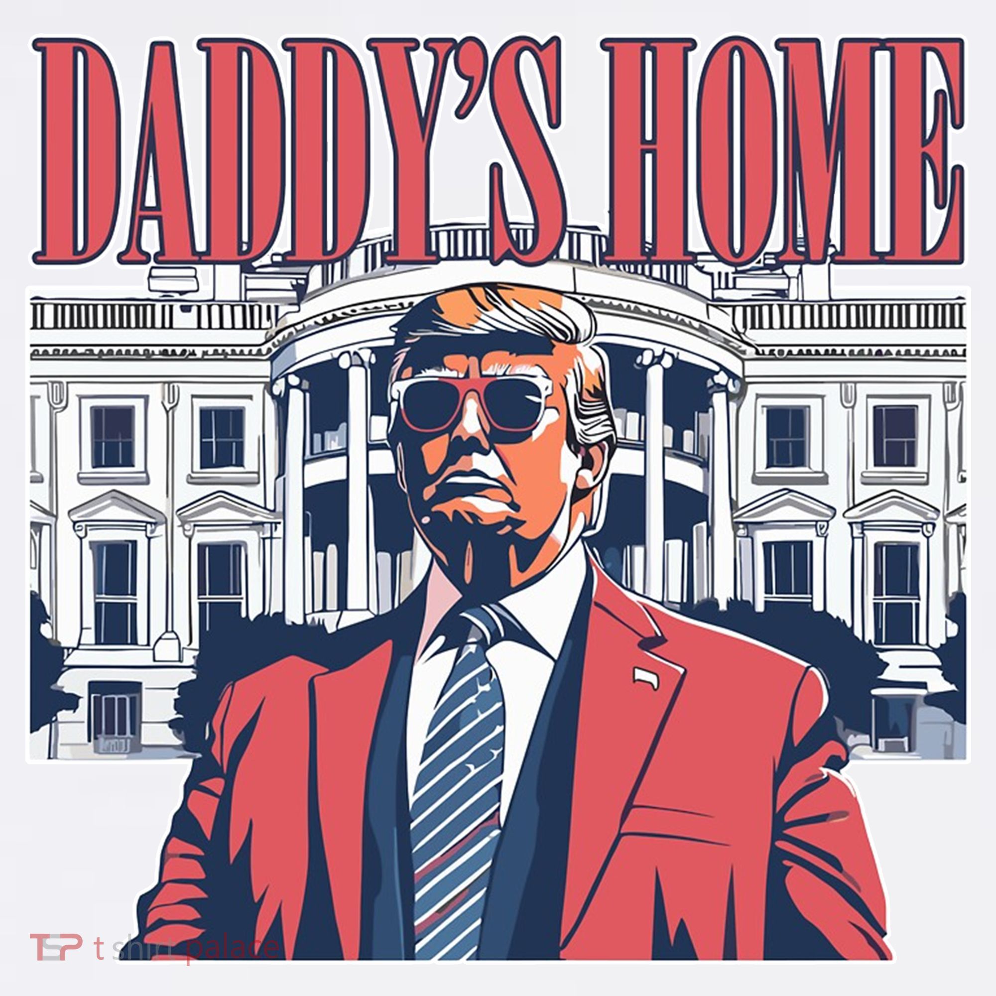 Donald Trump Daddys Home White House Women's Tank Top