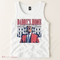 Donald Trump Daddys Home White House Tank Top thumb 2