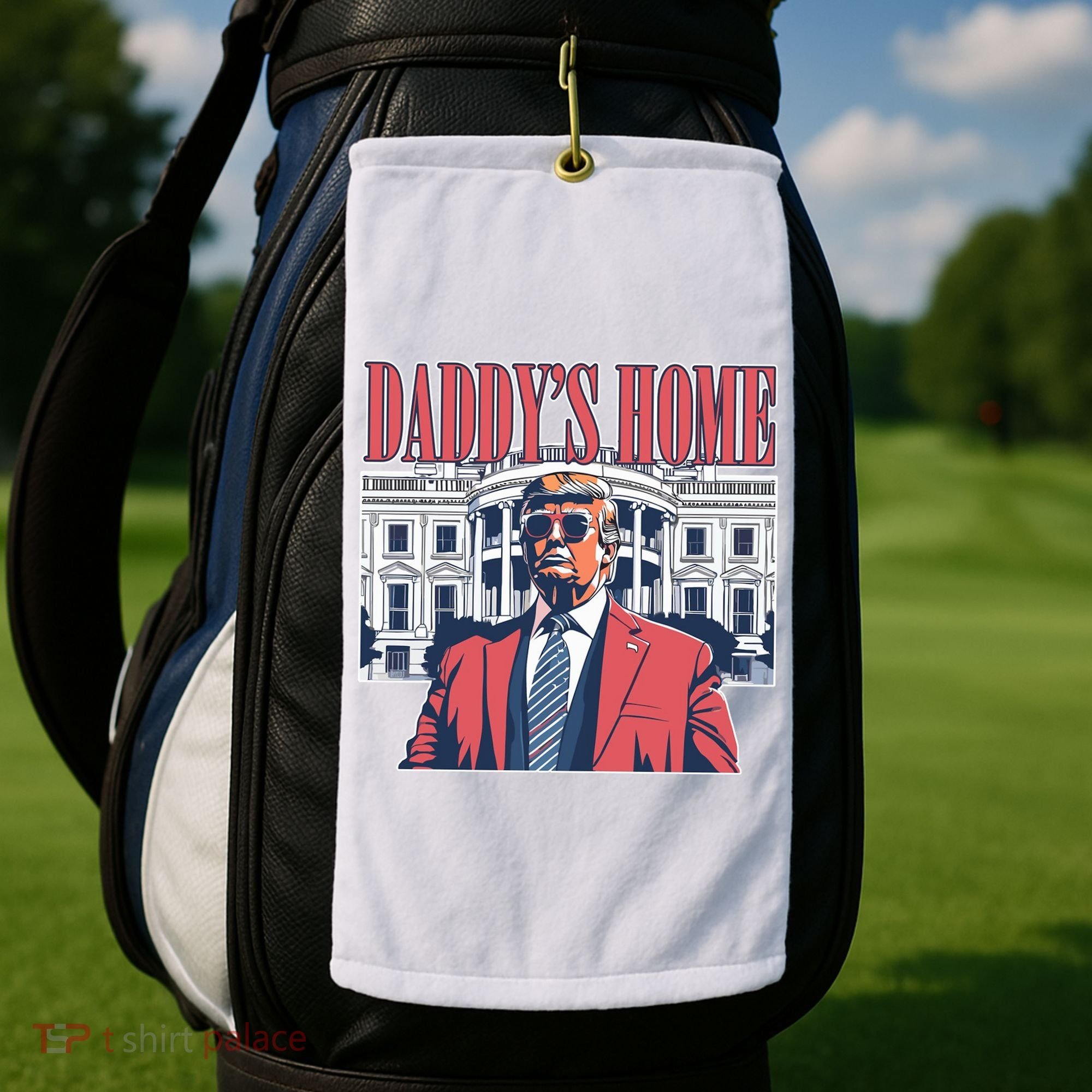 Donald Trump Daddys Home White House Golf Towel