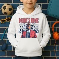 Donald Trump Daddys Home White House Kids Hoodie thumb 2