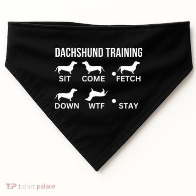 Dachshund Training Dachshund Dog Tricks USA-Made Doggie Bandana