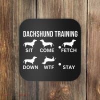 Dachshund Training Dachshund Dog Tricks Coaster thumb 0
