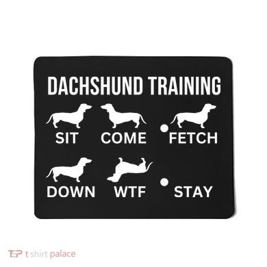 Dachshund Training Dachshund Dog Tricks Mousepad
