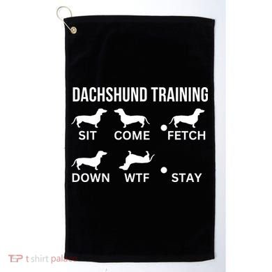 Dachshund Training Dachshund Dog Tricks Golf Towel