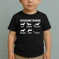 Dachshund Training Dachshund Dog Tricks Toddler T-Shirt thumb 2