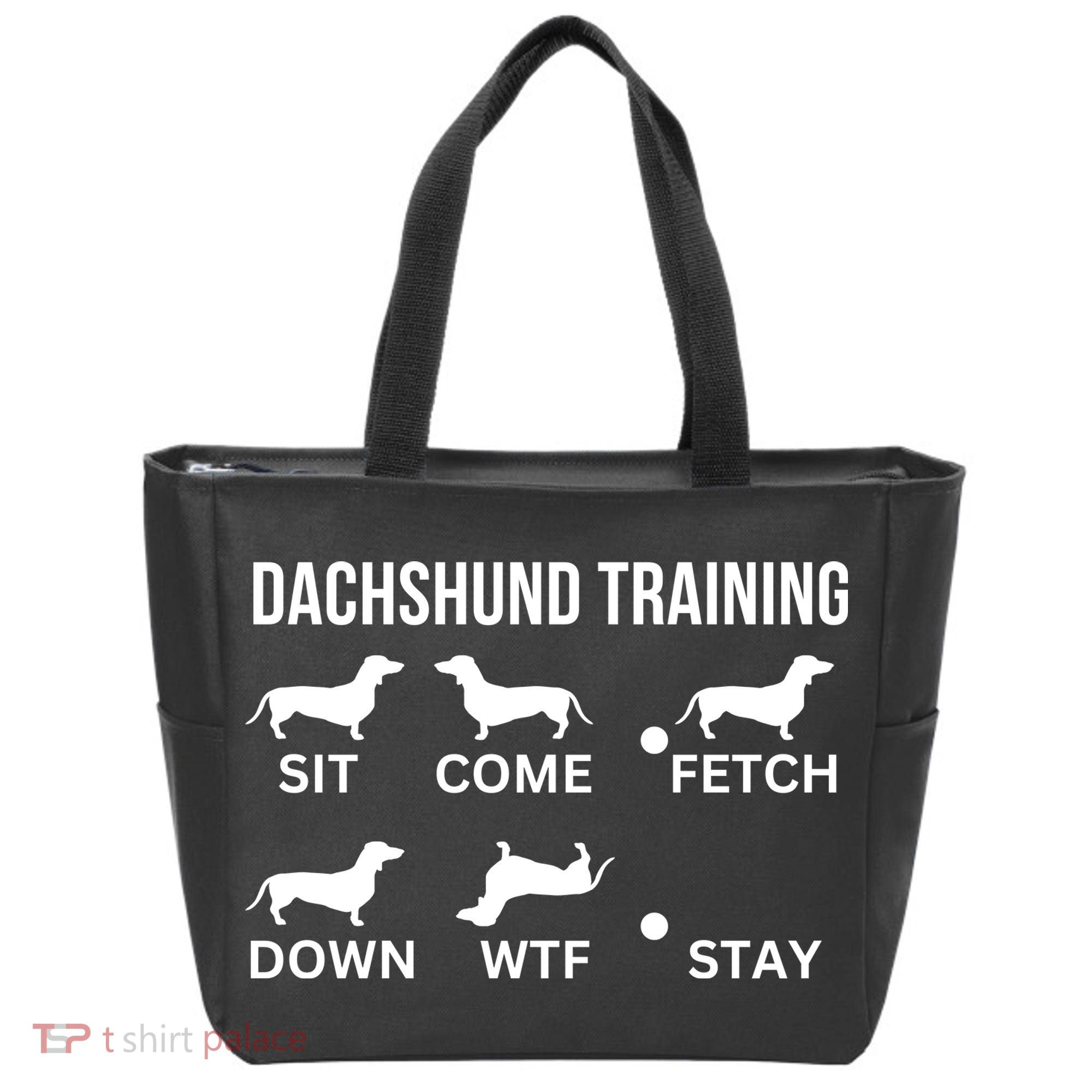 Dachshund Training Dachshund Dog Tricks Tote Bag