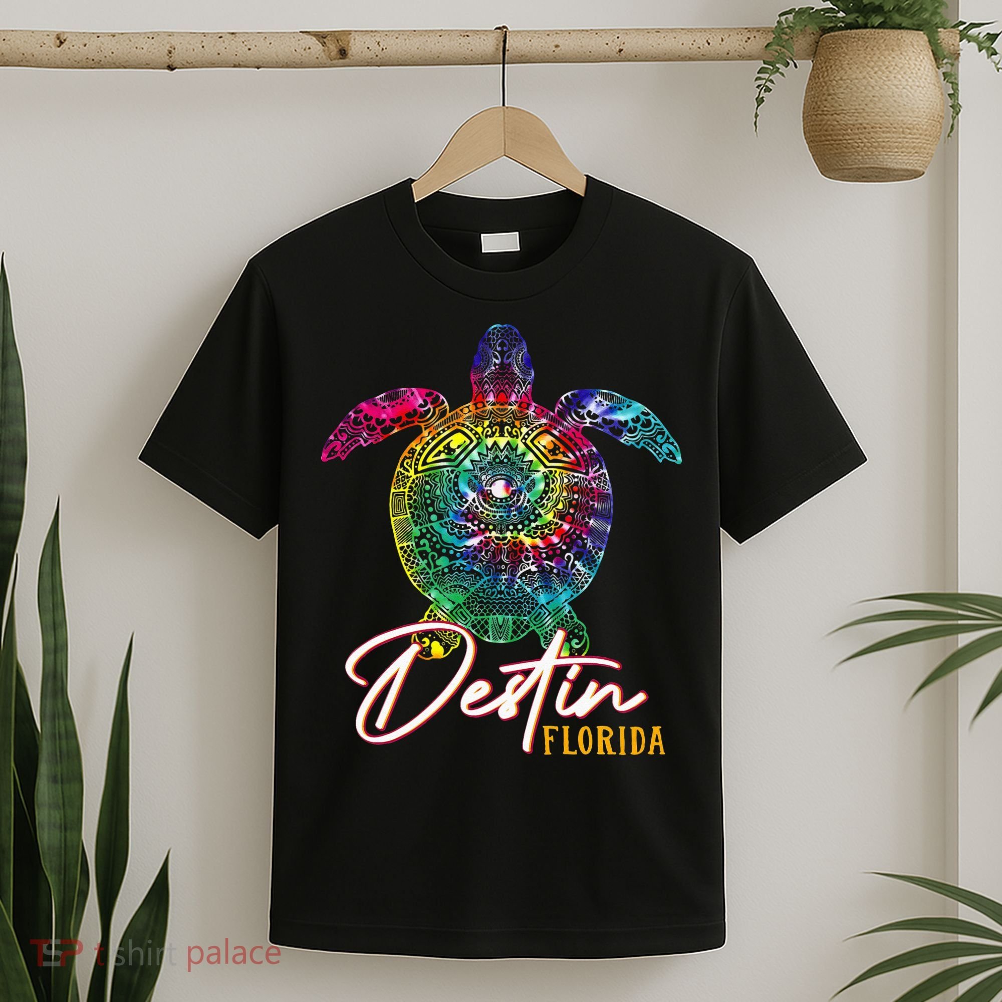 Destin Tie Dye Sea Turtle Florida Matching Family Vacation T-Shirt