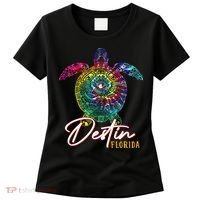 Destin Tie Dye Sea Turtle Florida Matching Family Vacation Women's T-Shirt thumb 0