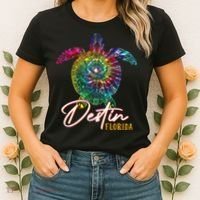 Destin Tie Dye Sea Turtle Florida Matching Family Vacation Women's T-Shirt thumb 2