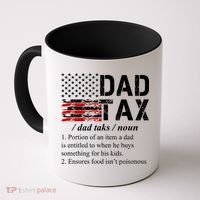 Dad Tax Definition Funny Fathers Day Coffee Mug thumb 0