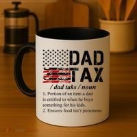 Dad Tax Definition Funny Fathers Day Coffee Mug thumb 4