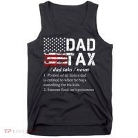 Dad Tax Definition Funny Fathers Day Tank Top thumb 0