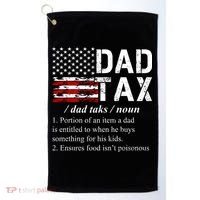 Dad Tax Definition Funny Fathers Day Golf Towel thumb 0