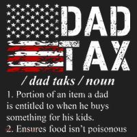 Dad Tax Definition Funny Fathers Day Golf Towel thumb 3