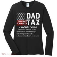 Dad Tax Definition Funny Fathers Day Women's Long Sleeve Shirt thumb 0