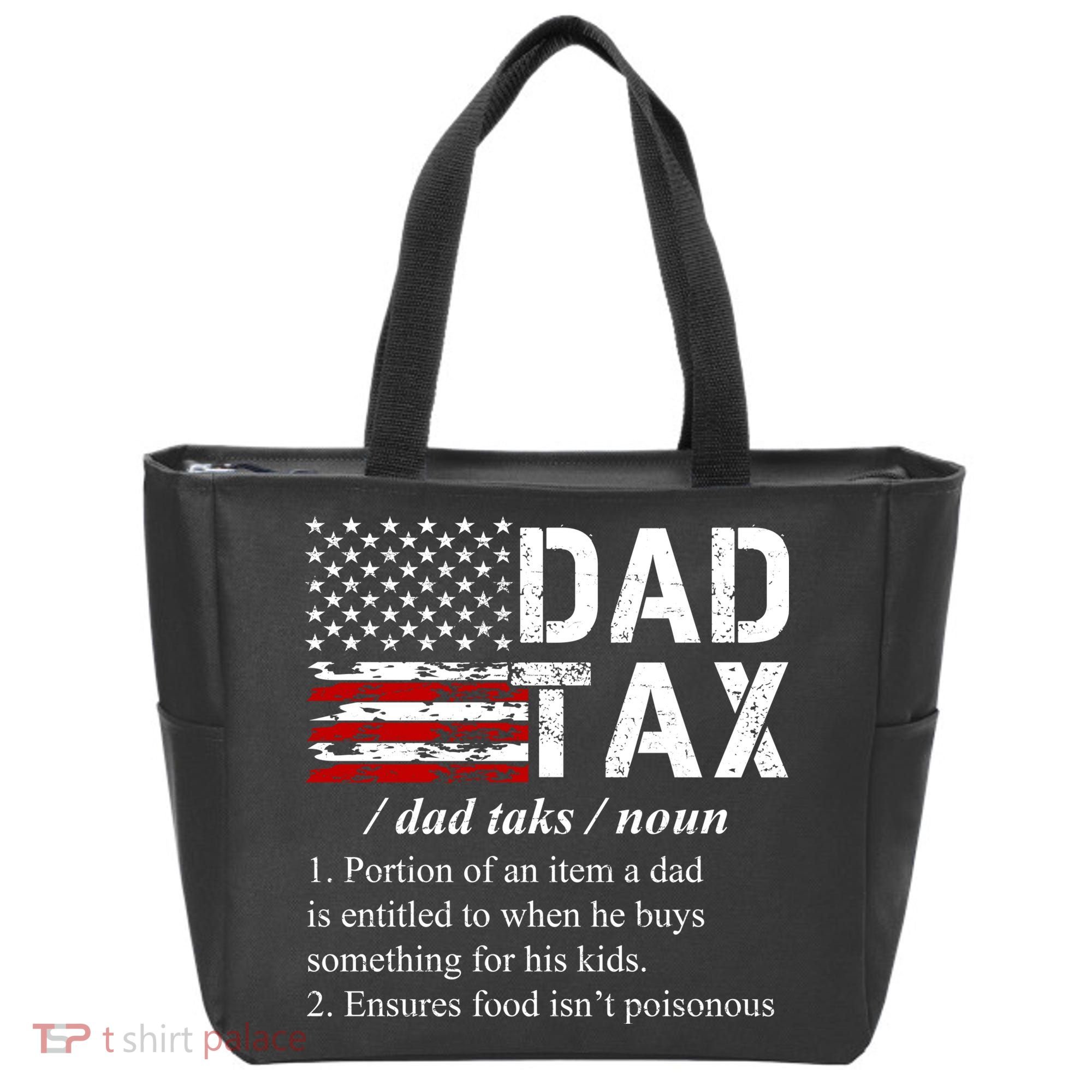 Dad Tax Definition Funny Fathers Day Tote Bag