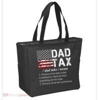 Dad Tax Definition Funny Fathers Day Tote Bag thumb 2