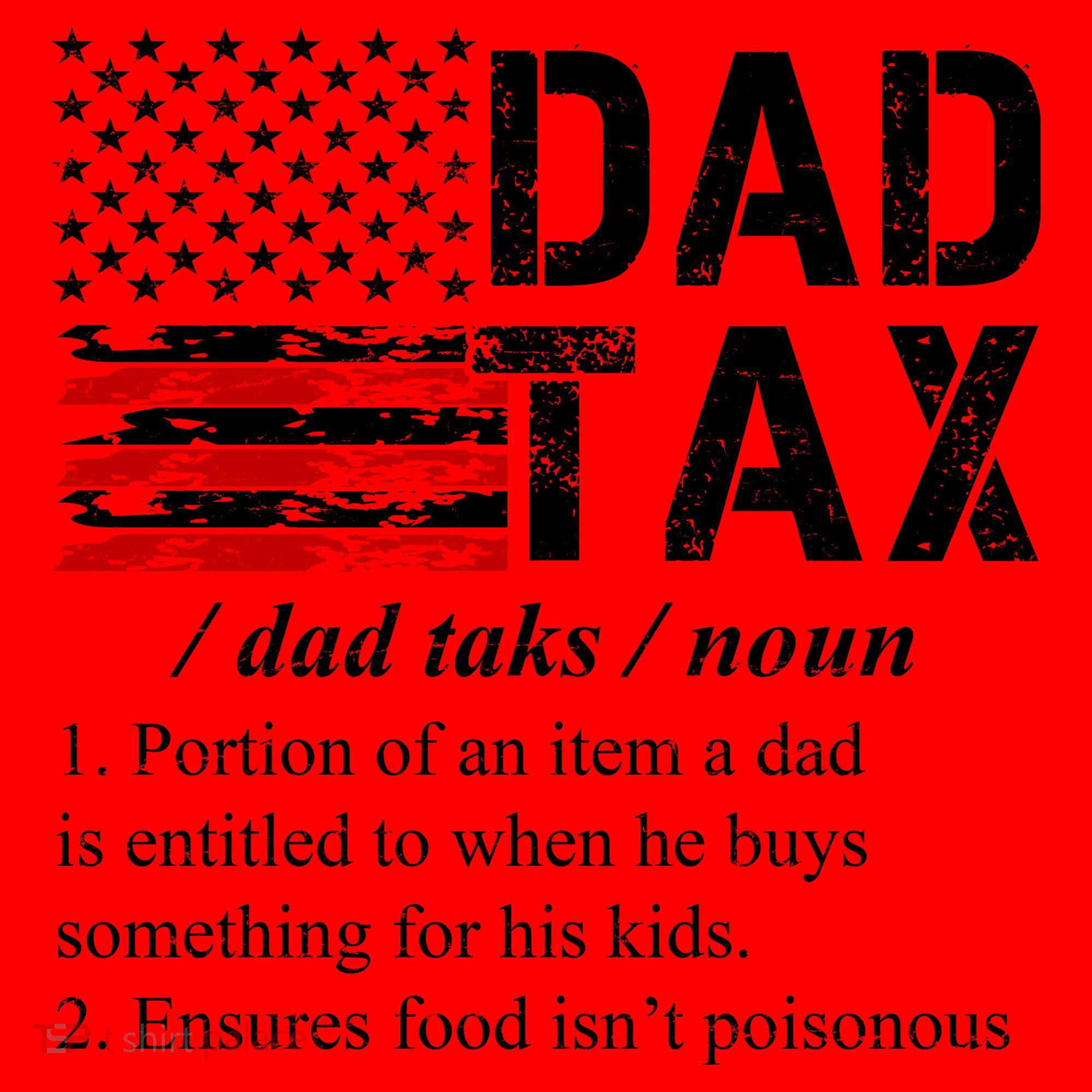 Dad Tax Definition Funny Fathers Day Santa Hat